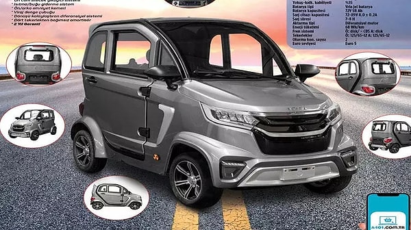 A101'de Satılan Elektrikli Araba Volta EV1