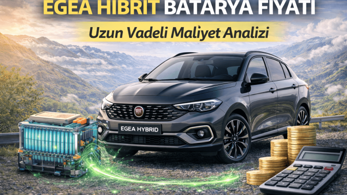 Egea hibrit batarya fiyatı ve değişim maliyeti analizini gösteren Fiat Egea Hybrid